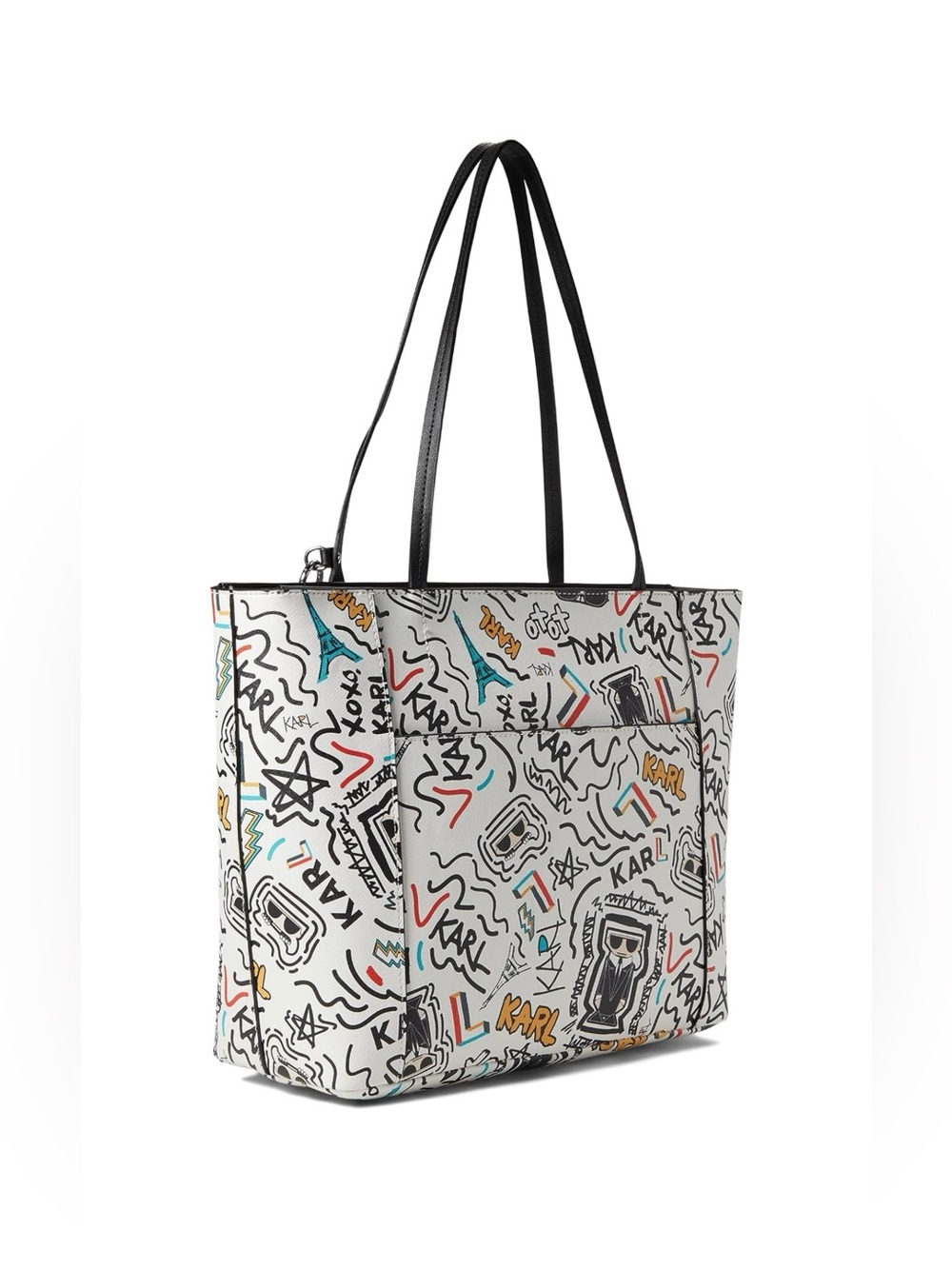Karl Lagerfeld Paris Adele Tote White - NWOT - Picture 2 of 4